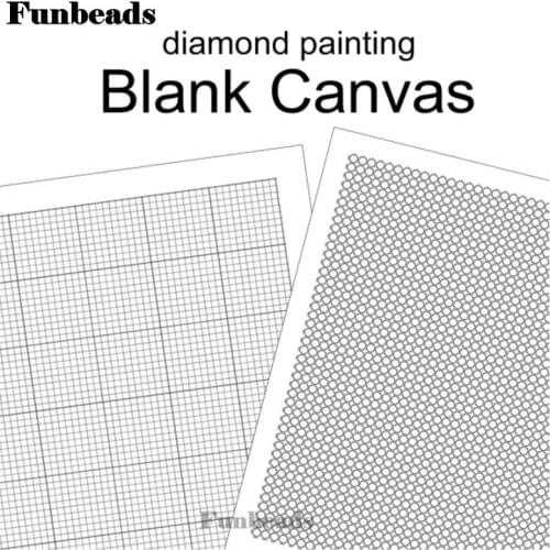 Blank Grid diamond painting square Round drill Canvas Empty Canvas Markings Canvas With Glue Diamond Painting Adhesive Accessori