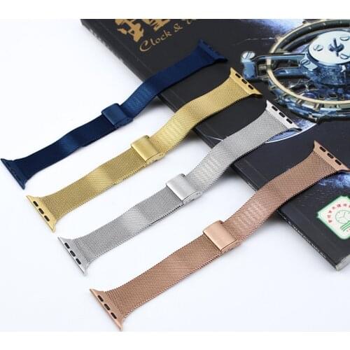 Stainless Seel Wristband for apple watch band 6 5 4 3 SE Casual Strap for iwatch 42mm 40 38mm 44mm iwacth Replacement Strap