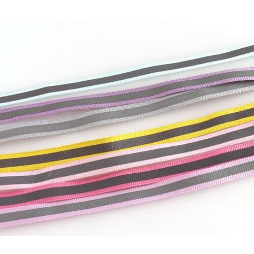 Pink Lanyard Wrist Straps 10mm Fluorescent Ribbon for clothes Colorful Reflective Dog Collar Strap Garment Clothing Accessories