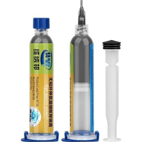10cc Syringe Liquid Solder Paste Flux Lead-Free Low Temperature Melting Point 138 degree Welding Tin Paste BGA PCB Repair Tool