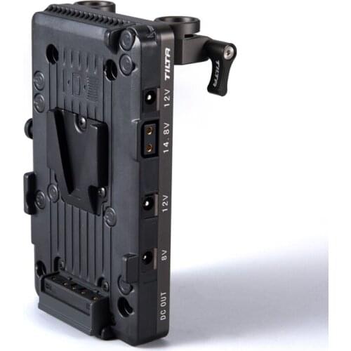 TILTA TA-BTP-V-G V-Lock V Mount Battery Plate BMPCC 4K 6K Power Supply w/ 15mm Rod Adapter For BlackMagic BMPCC 4K 6K Camera
