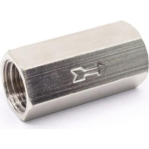 1/8'' 1/4'' 3/8'' 1/2'' BSP Female Thread Brass Pneumatic One Way Check Non Return Valve Pipe Fitting Connector