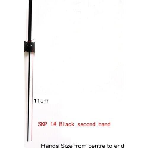 100pcs S Shaft 1# Black Second Hands (just hands) Aluminum Material DIY Hands Quartz Clock Accessory High quality DIY Clock kits