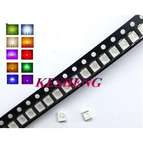 3000pcs/lot SMD LED Diodes 3528 1210 Diode SMD LED Diodo Kit Green RED WARM White ICE Blue Yellow Pink Purple-UV Orange rgb