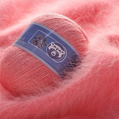 5 Set 50+20g Long Plush Mink Yarn Hand Knitting Sweater Cashmere Yarn High Quality Multi-Color
