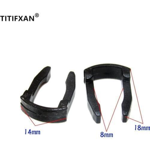 5PCS Car fuel filter tubing connector clip for Skoda Octavia Fabia Superb crystal sharp for new Bora Jetta plastic fasteners