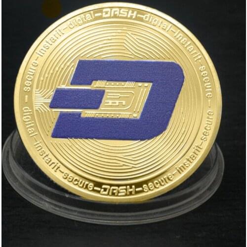 Dash Digital Money Coin Gold Silver Plated Commemorative Crypto Coin Cryptocurrency Collectible Great Gift