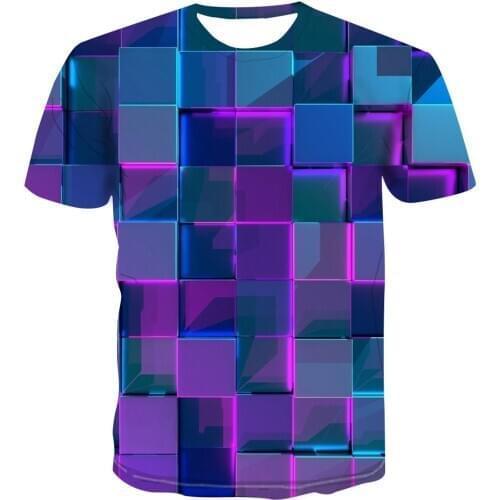 3D new fashion mens breathable comfortable t-shirt 3D printing summer short sleeve round neck daily casual T-shirt s-6xl