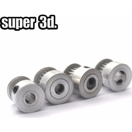 GT2 Timing Pulley 16 Tooth 2GT 20 Teeth Aluminum Bore 5mm 8mm Fit for GT2-6mm Open Timing Belt for 3D Printer