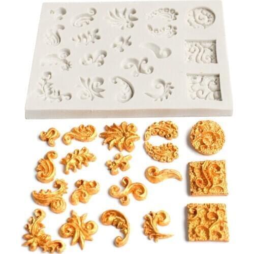 Exquisite pattern pattern silicone mold DIY fondant cake mold, resin, clay, handmade decorations making tools