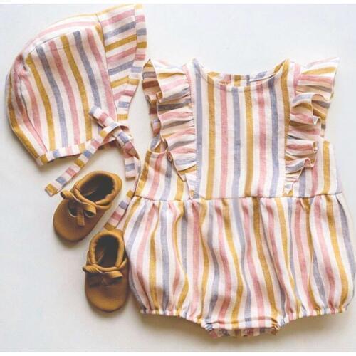 New Baby Girl Jumpsuits 0-24M Dropshipping Cotton Newborn Baby Girl Rompers Infant Jumpsuits Sunsuit Outfits Baby Girls Clothing