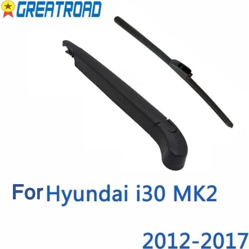 Wiper 12" Rear Wiper Blade & Arm Set Kit For Toyota Highlander Kluger MK1 2000 - 2007 Windshield Windscreen Rear Window