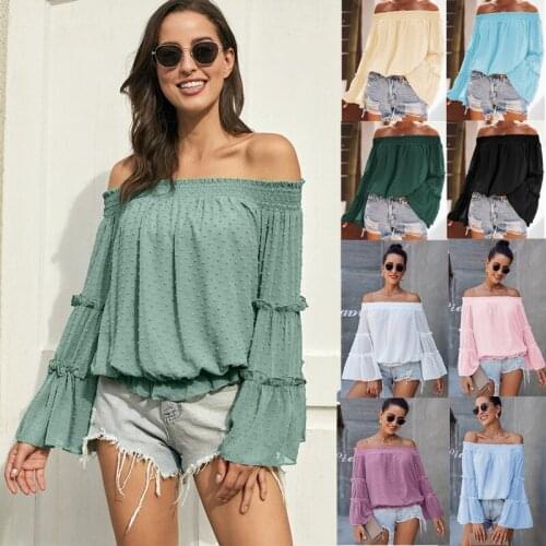 Neujge Off Shoulder Blouses