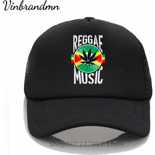 Neutral Cotton Reggae Music Rasta Jamaica Leaf Vinyl Best Gift Idea white Baseball Cap New Fashion Sports Hat Family Patriot Hat