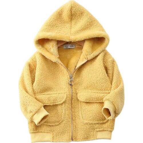 Coats for Children Autumn Winter Cardigan Soft Polar Fleece Loose Jacket 2021 New Warm Jacket Coat For Girl Boy Outerwear 3-8Y