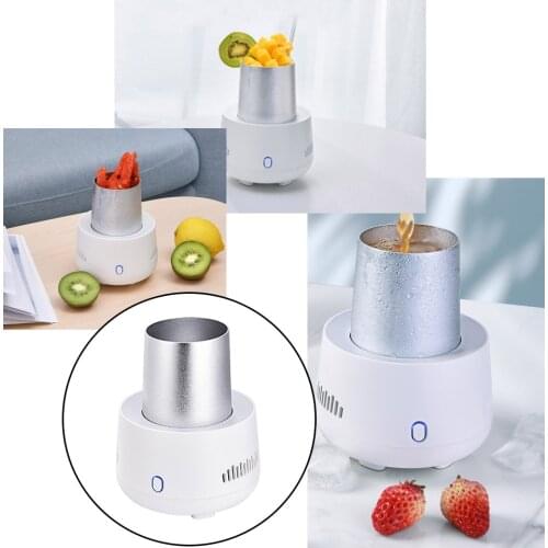 Quick Cooling Cup Portable Mini Refrigerator Freezer Electric Drink Cooler Cold Drink Machine for Car Trucks Camping Home Office