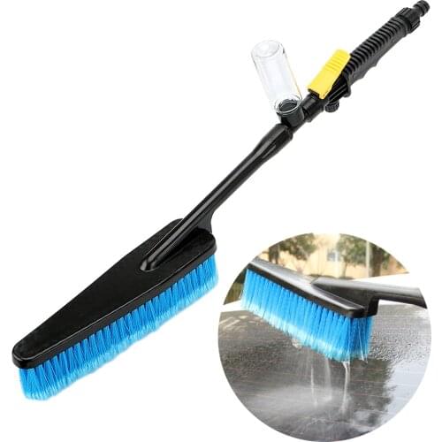 Foam Bottle Durable Car Wash Brush Cleaning Tool Water Flow Switch Long Handle Car Care Car-styling