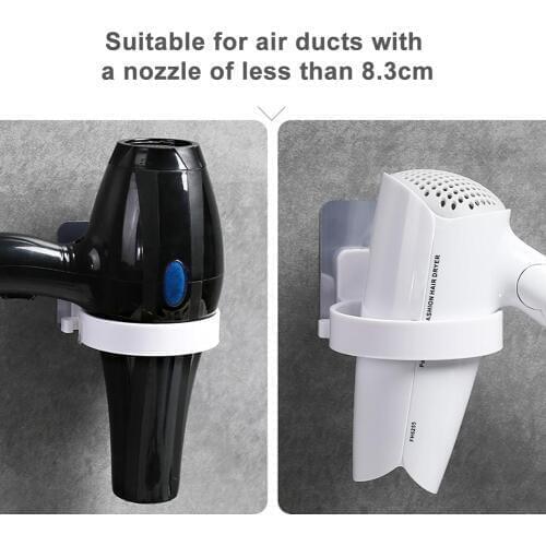 Durable Bathroom Wall Mounted Electric Hair Dryer Holder Storage Rack ABS Shelf Organizer
