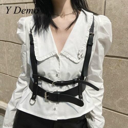 Y Demo Harajuku Techwear Women Waist Belt Adjustable Straps Buckle Accessory For Female Fashion