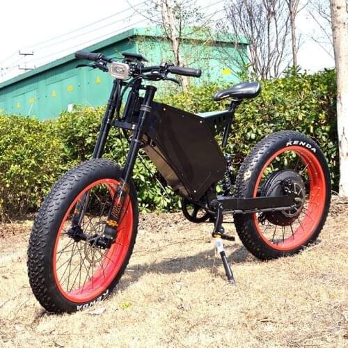 Most Attractive Steel Frame Fat Electric Bike Beach Cruiser 8000W Ebike 26 Inch Electric Bicycle 72V Fatbike Electric Bike