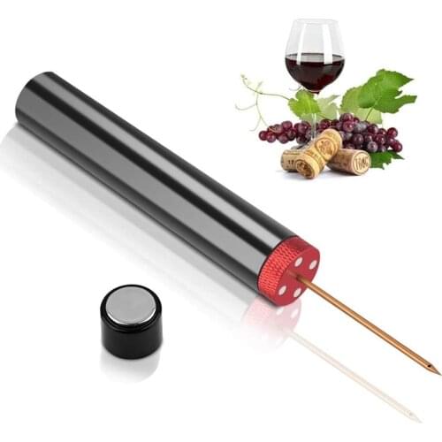 Portable Stainless Steel Wine Bottle Opener Air Pressure Corkscrew Needle Quick Remover Cork Barware Tools Wine Accessories