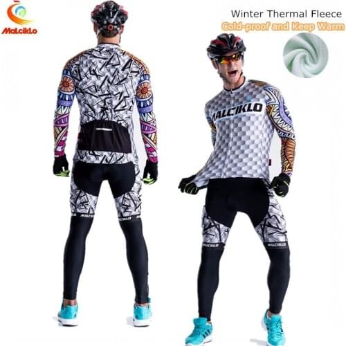 Malciklo Passionate Pro Team Cycling Sets Ropa Ciclismo Winter Long Sleeve Cycling Clothing Maillot Ciclismo Thermal Bike Jersey