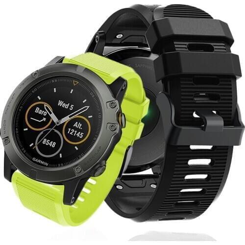 26mm Sport Quick fit strap for Garmin Fenix 6x Pro smart watch Accessories bracelet Men strap silicone band for Fenix 5X PLUS