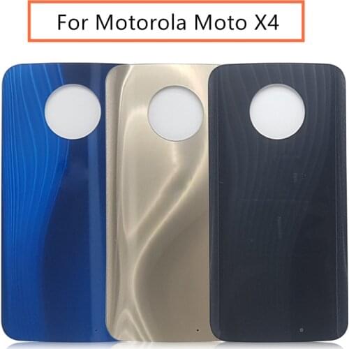 For Motorola Moto X4 Glass Battery Door Case Back Cover Rear Phone Housing Case For Motorola Moto X4 Replacement Parts