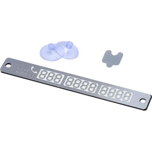 Temporary Car Parking Card Telephone Number Card Notification Night Light Sucker Plate Car Styling Phone Number Card