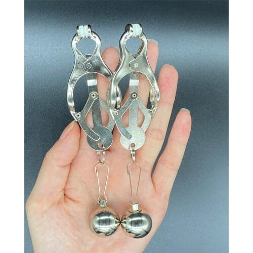 Weight-bearing Pendant Stretch Gravity Ball Butterfly Nipple Clip Breast Clip Correction For Women Sex Toys Adult Fun Products