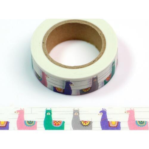 1pc Cute Hobbyhorse Animal Paper Masking Tapes Japanese Washi Tape Diy Scrapbooking Sticker tape, 15mm x 10m