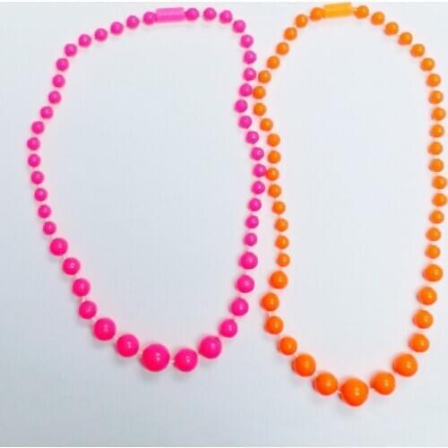 2piece Jewelry pearl beans necklace cute for Girls party Home Craft Toys Princess Gift Pinata Loot Fillers Favors Novelty Party