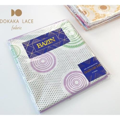 2020 High Quality African Bazin Riche Fabric Jacquard Team Basin Riche Senegal Noble Lady Wedding Dress 100% Cotton Fabrics