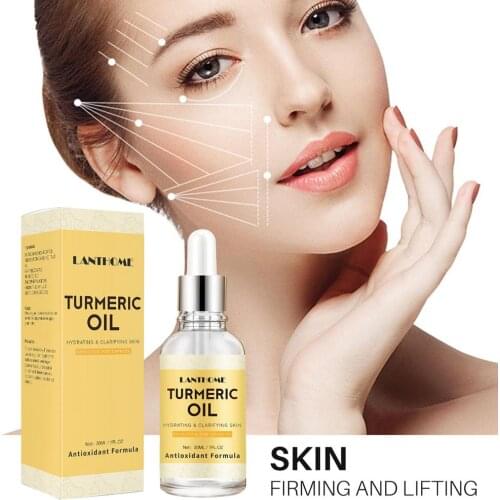30ml Turmeric Serum Moisturizing Prevent Acne Turmeric Anti-Aging Lifting Facial Oil Serum Moisturizer Essence Wrinkle Face Care
