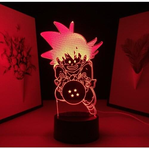 3D LED Lamp Anime Figure Night Light for Child Bedroom Decoration Kid Birthday Gift Night Light Acrylic Manga Table Lamp