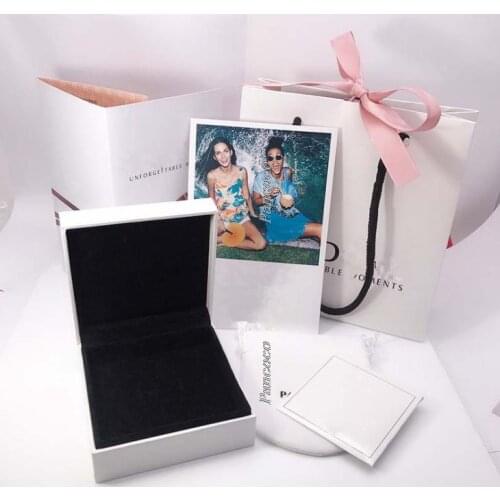 6 Sets Flannelette Paper Bag handbag Box Pouch For Women Charm Bead Ring Earring Bracelet Necklace Gift Fashion Jewelry