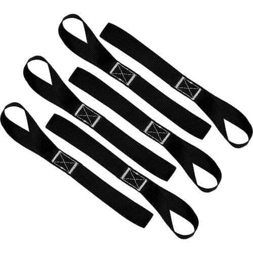 6pcs/set Soft Tie Downs Luggage Bandage Straps Strong Load Capacity Loops for ATV UTV Motorcycles Scooters Bicycles