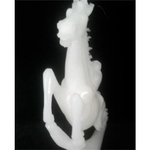 Afghan White Jade Carving New Horse First Gift Furniture Decoration Fine