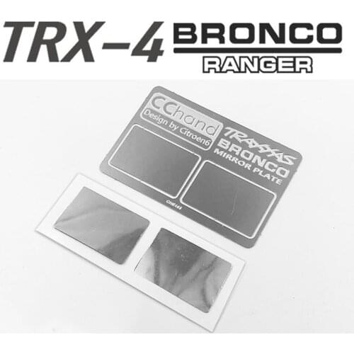 Remote Control Car TRX-4 BRONCO Simulation Metal Rearview Mirror Sticker