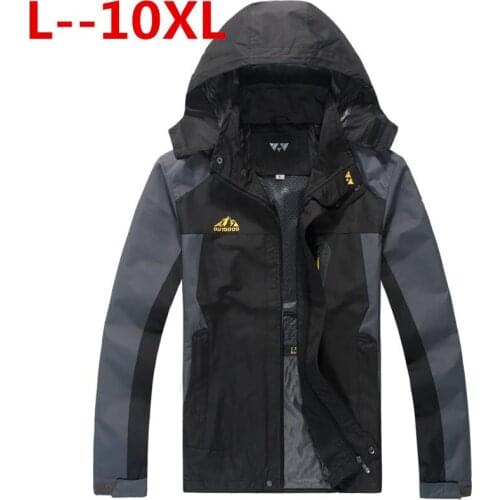Plus 10XL 9XL 8XL 6XL 5XL New Mens Casual Jackets Mans Army Waterproof Coats Male Jacket Breathable Windproof Raincoat