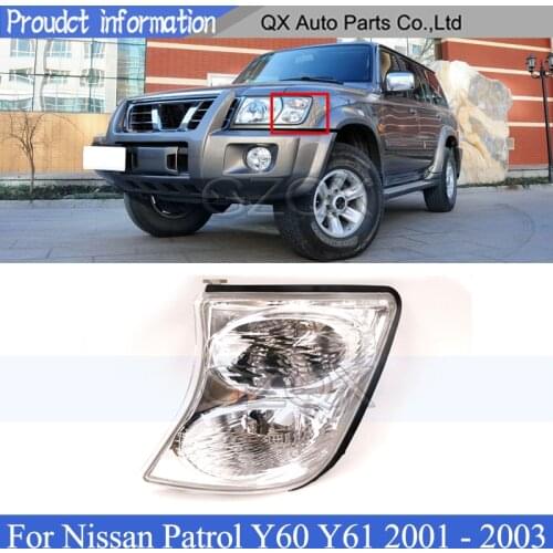 CAPQX Front Turn signal lamp light For Nissan Patrol Y60 Y61 2001 2002 2003 Head light Marker Light Corner light Bumper light