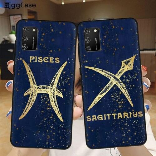 Twelve constellations Black Soft Phone Case For Samsung Galaxy A51 A01 A11 A21S A31 A41 A71 A02 A12 A32 A42 A52 A72 Back Cover