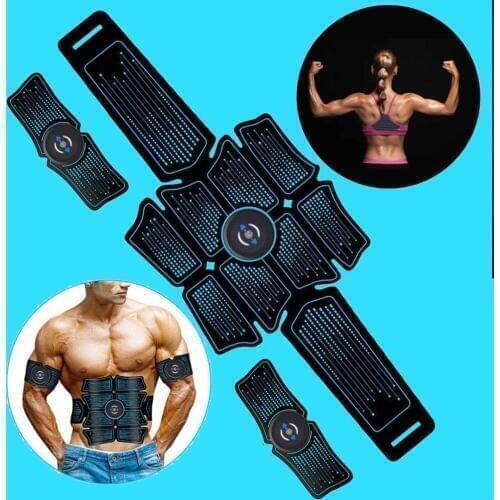 Home Gym Abdominal Muscle Stimulator Trainer ABC Sport Fitness Equipment Training Gear Muscles Electrostimulator USB Charging