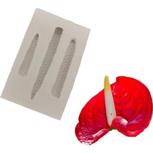 Anthurium Spadix Make Mold Fondant Cake Decorate Tools Silicone Molds Sugarcrafts Chocolate Baking Tools For Cakes Gumpaste Form