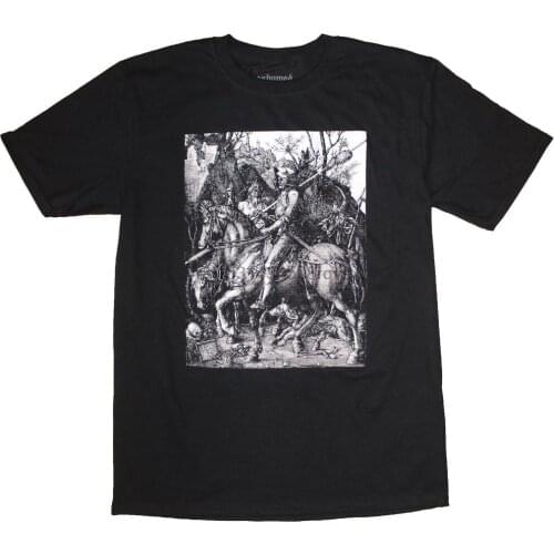 The Rider Screen Printed T Shirt Albrecht Durer Knight Death and The Devil