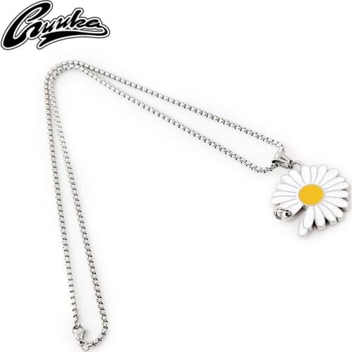 Guka fashion brand Daisy Necklace hip hop quanzhilong same style hip hop Street couple Chain Pendant