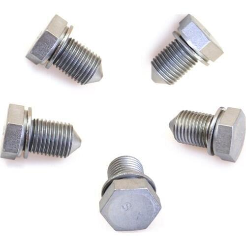 Car Engine Oil Drain Sump Plug Set Screw Bolt Gasket For Passat B6 Golf 5 MK5 6 MK6 Tiguan EOS RABBIT Beetle A3 A4 A6 S6 Q7 TT