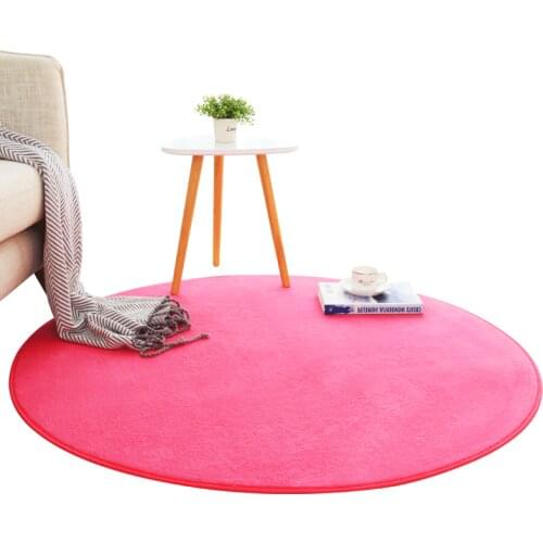 Round Carpet Bedroom Living Room Childrens Hanging Basket Computer Chair Floor Mat Glider Mat Table Carpet Bedside Simple Home