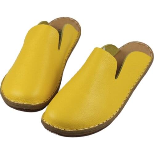 Careaymade-New Head layer cowhide shoes,Pure handmade flat Hollow shoes,Women the retro art mori girl slippers, fashion shoes