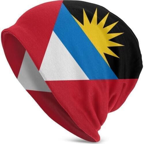 NOISYDESIGNS 2020 New Fashion Knitted Beanies Women Winter Hats Antigua and Barbuda Flag Printing Caps Girls Hat Dropshipping